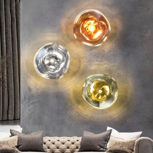 E27/E26 Metal Lava LED Wall Lamp