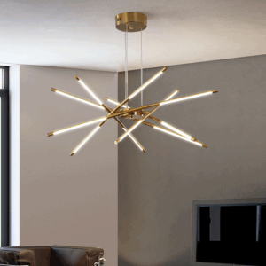 6-12 Heads Black Gold Iron Pendant Lamp