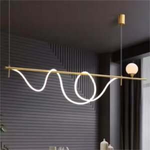 Linear Tube Silicone Pendant Lamp