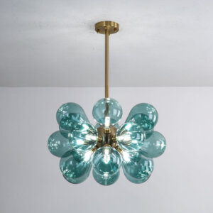 18 Heads Iron Glass Pendant Lamp