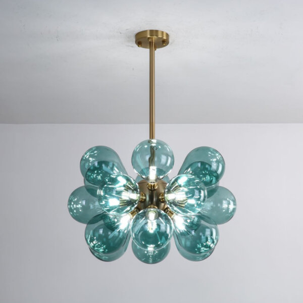 18 Heads Iron Glass Pendant Lamp