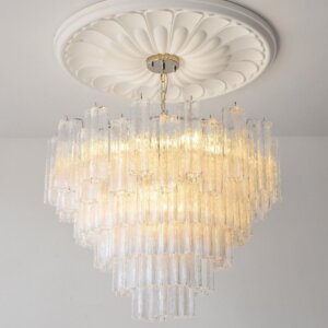 4-12 Heads Clear Glass Pendant Light