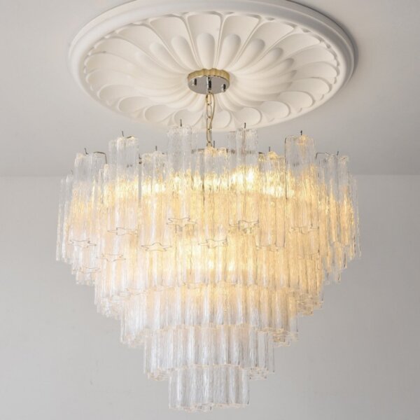 4-12 Heads Clear Glass Pendant Light