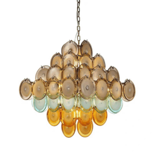 E14 Chrome Glass Pendant Lamp