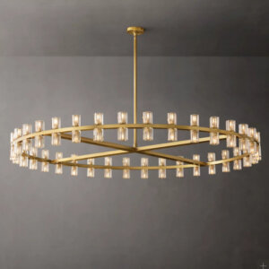 Copper Glass Single Layer Pendant Lamp