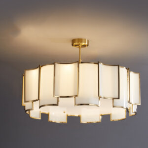 D60/80/100CM Gold Glass Pendant Lamp