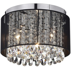 E14 Crystal Round Ceiling Lamp