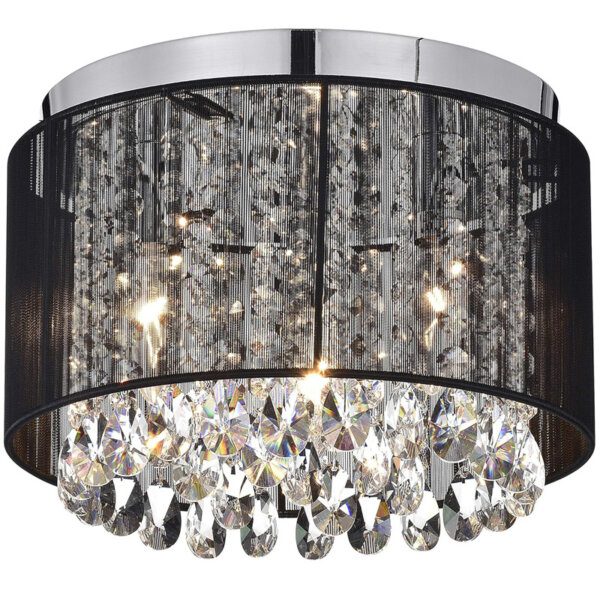 E14 Crystal Round Ceiling Lamp
