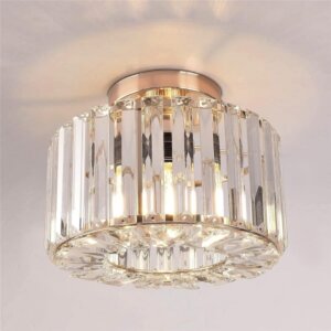 H25cm Iron Crystal Ceiling Light