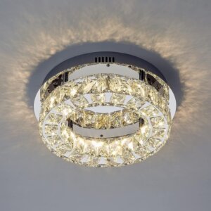 30W Round Crystal Ceiling Lamp