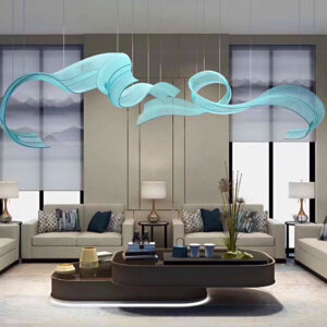 Silk Wave Glass Chandelier