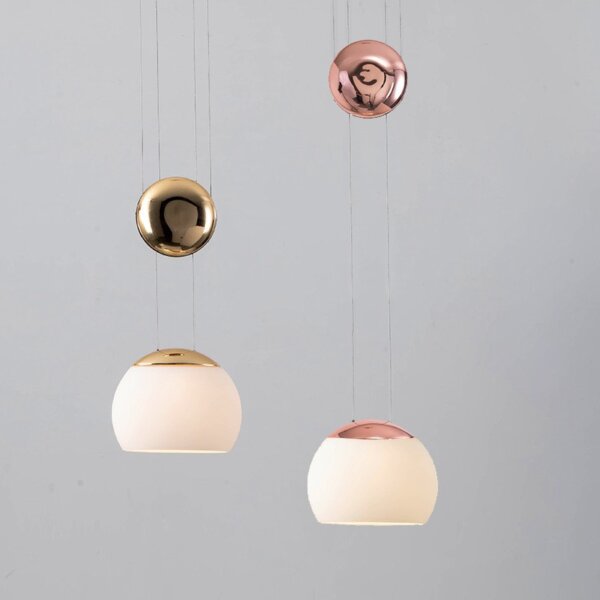 D10CM Adjustable Lift Glass Pendant Light - 图片 2
