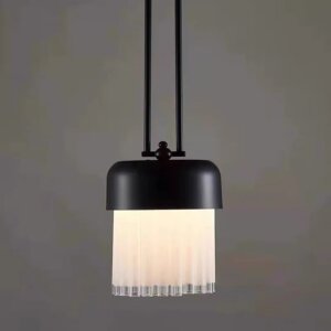 H183CM Black Hardware Glass Pendant Lamp