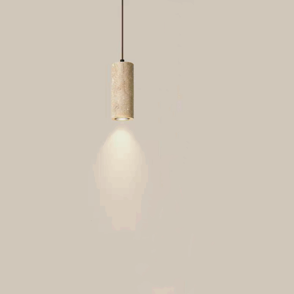 H16cm Yellow Travertine Pendant Light - 图片 2