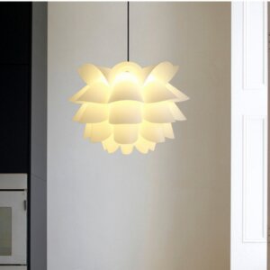 Iron Acrylic Lotus Pendant Light