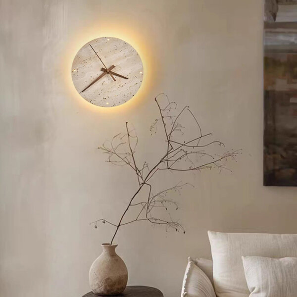 Clock Style LED Stone Wall Light - 图片 2