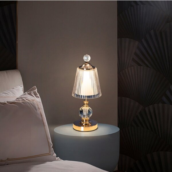 Metal Golden Acrylic Table Light - 图片 2