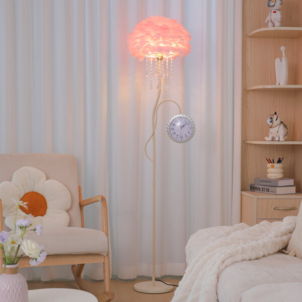 H165CM Hardware Marble Vintage Floor Lamp - 图片 3