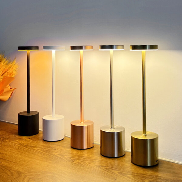 H34cm Iron Acrylic Colourful LED Table Lamp - 图片 2