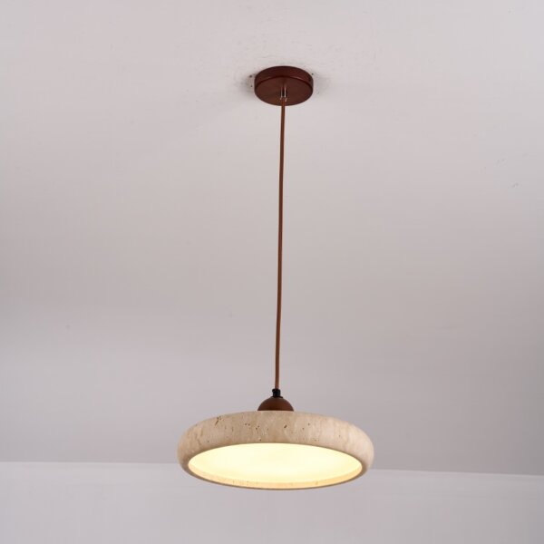 H13cm Natural Stone LED Pendant Light - 图片 2