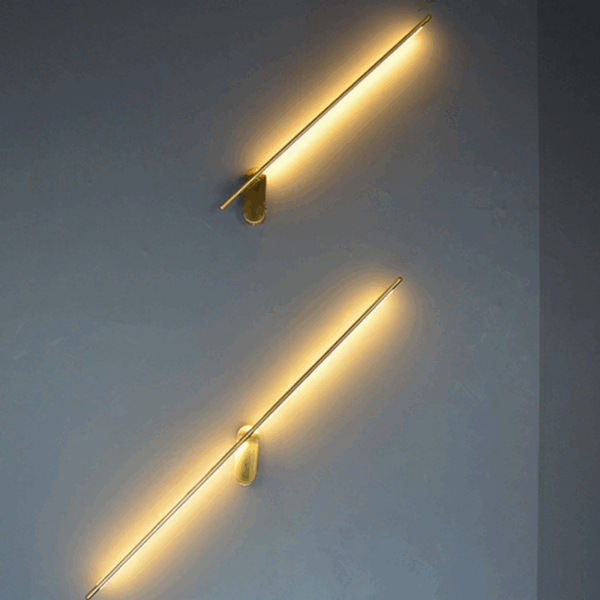 Any Angle Golden Black Linear Wall Lamp - 图片 2
