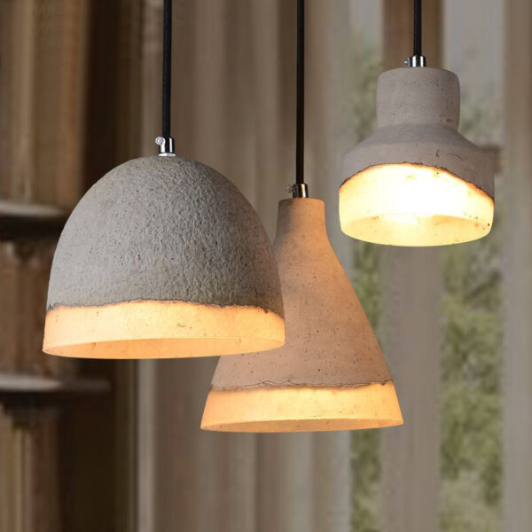 Concrete Resin Cement Pendant Lamp - 图片 2