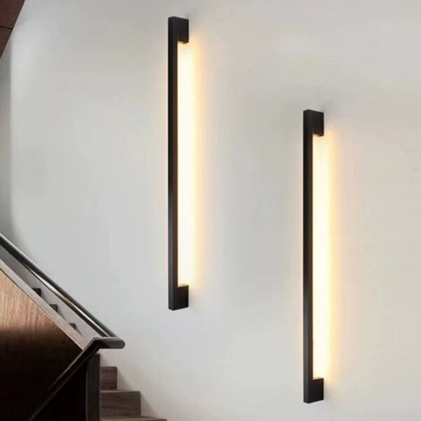 Iron Silicone LED Linear Wall Lamp - 图片 2