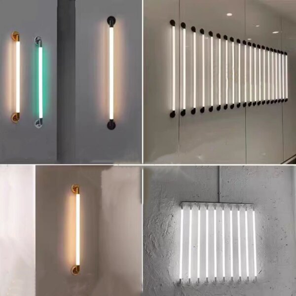 Black Copper LED Linear Wall Light - 图片 2