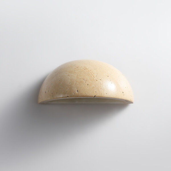 D15cm Wood Stone LED Wall Lamp - 图片 2