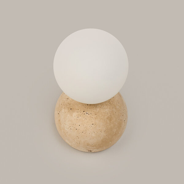 G9 Travertine Round Ball LED Wall Lamp - 图片 2
