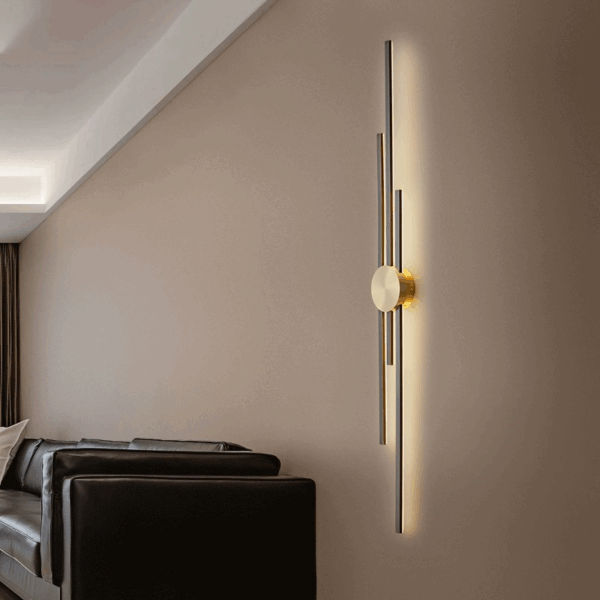 Full Copper Long Linear Wall Light - 图片 2