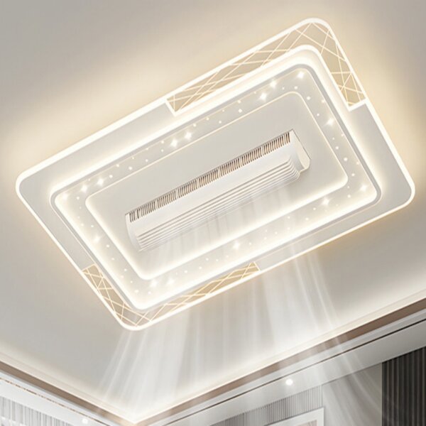 Large Wind Bladeless LED Ceiling Fan Lamp - 图片 2