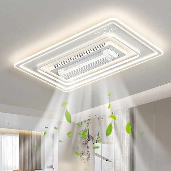 W65cm Leafless Ceiling Fan Lamp - 图片 2