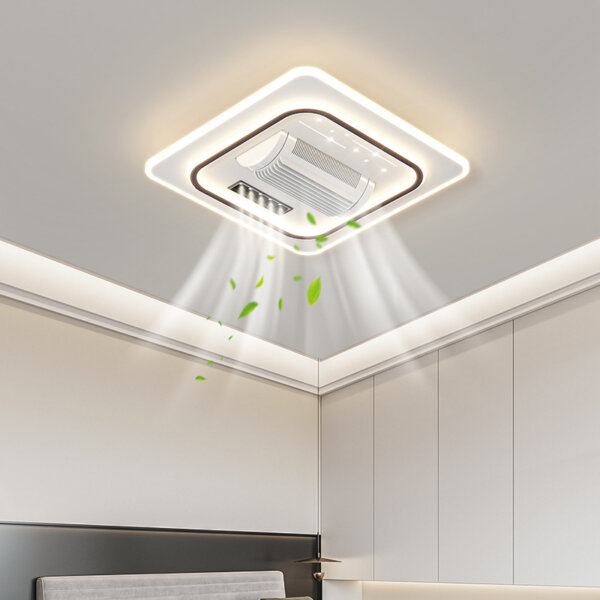 L105cm Remote Control Ceiling Fan Light - 图片 2