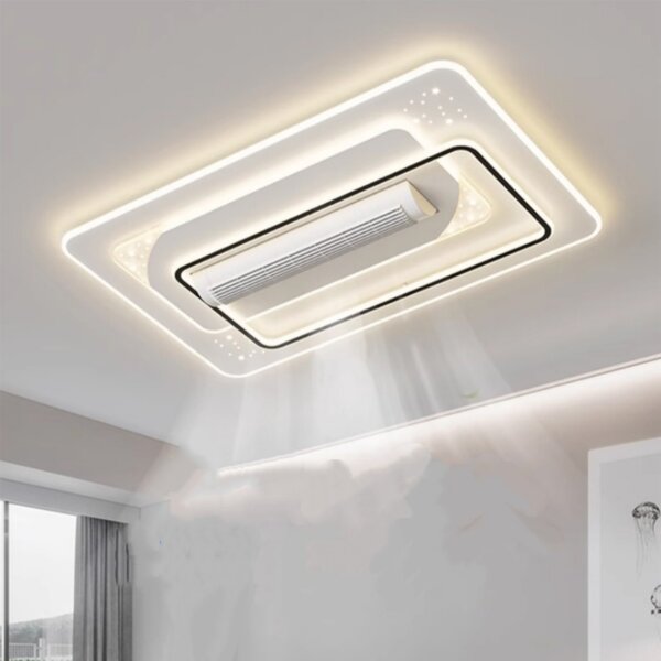 W68cm Leafless LED Ceiling Fan Light - 图片 2