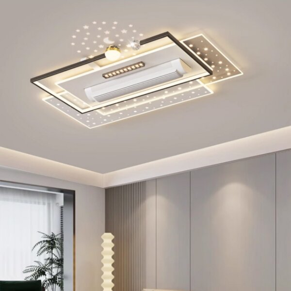 Natural Wind Bladeless Ceiling Fan Lamp - 图片 2