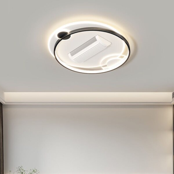 D50cm Leafless Remote Ceiling Fan Light - 图片 2