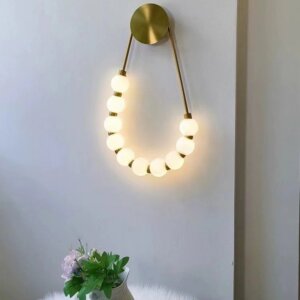 Iron Acrylic Ball LED Wall Lamp