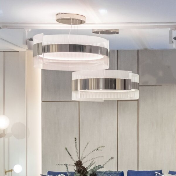 H28CM Golden Acrylic Stainless Steel Pendant Lamp - 图片 2