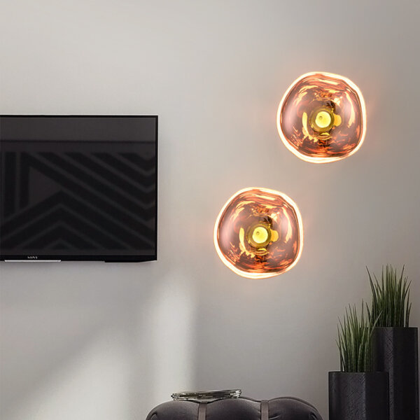 E27/E26 Metal Lava LED Wall Lamp - 图片 2
