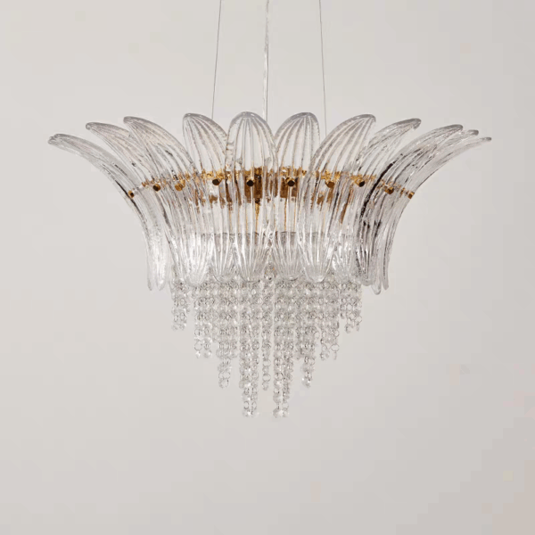 4-17 Heads Glass Crystal Pendant Lamp - 图片 3