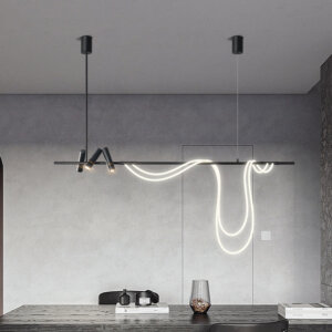 Long Strip Light Art Pendant Light