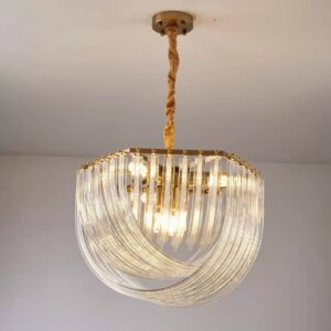 E14 Glass Elbow Copper Pendant Light