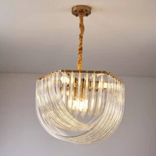 E14 Glass Elbow Copper Pendant Light