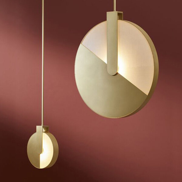 D28CM Iron Copper Pendant Light - 图片 2