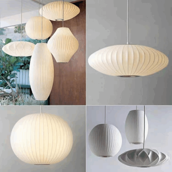 H20CM UFO-Style Silk Pendant Lamp - 图片 3