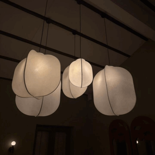 H68CM Carambola Silk Pendant Lamp - 图片 3