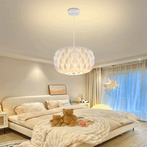 White Crown Acrylic Pendant Lamp - 图片 3