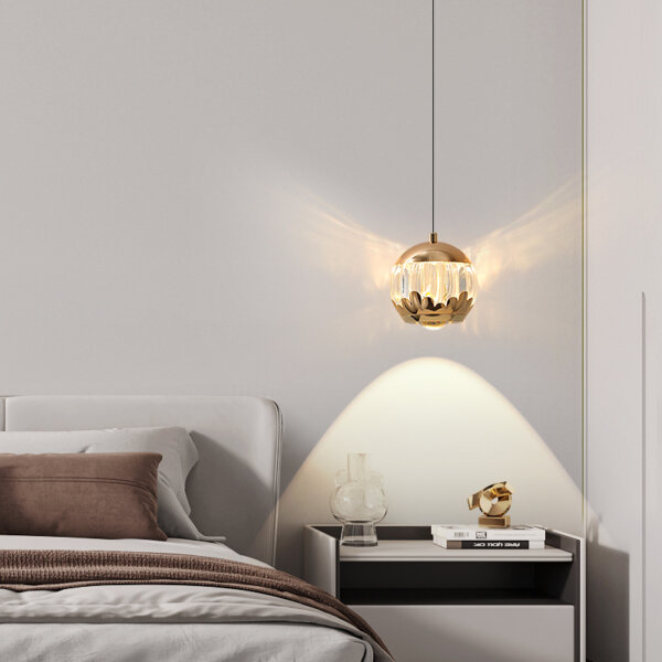 H16cm Acrylic Aluminum Pendant Light - 图片 3