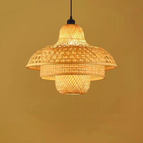 E27/E26 Luxury Wood Pendant Lamp - 图片 3